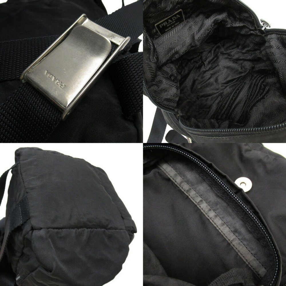 Prada Triangle Nylon Backpack Black - image 5